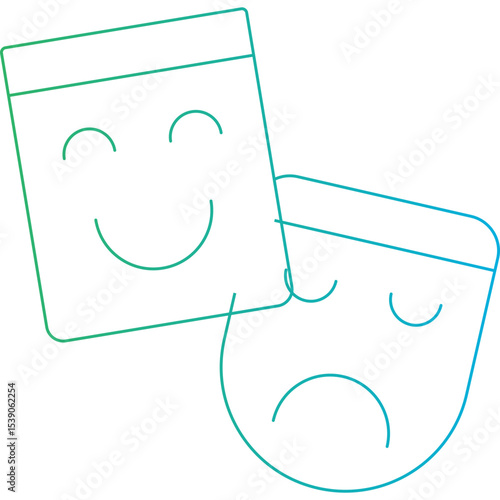Mask single icon vector illustration