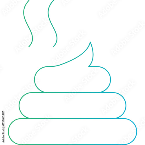 Poop single icon vector illustration