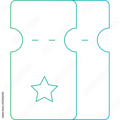 Tickets single icon vector illustration