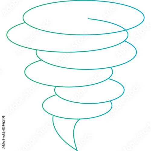 Tornado single icon vector illustration