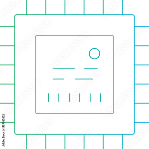 Chip single icon vector illustration