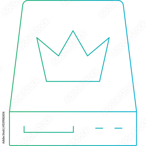 Drawer single icon vector illustration