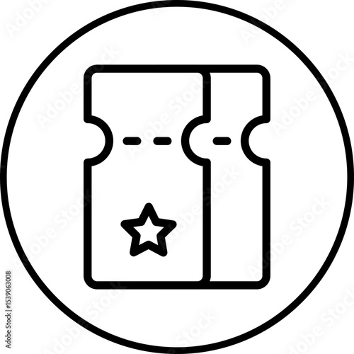 Tickets single icon vector illustration