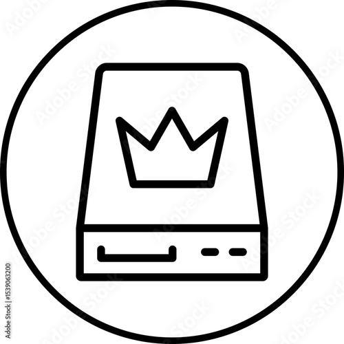 Drawer single icon vector illustration