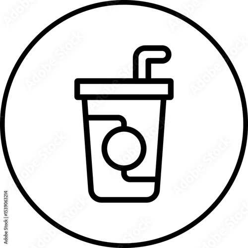 Drink single icon vector illustration