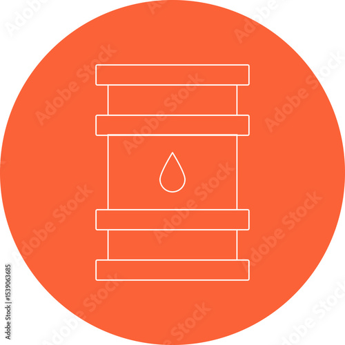 Barrel single icon vector illustration