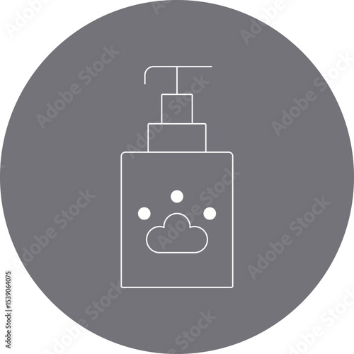 Pet soap single icon vector illustration