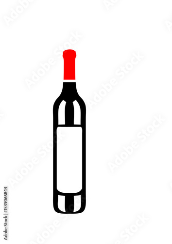 bouteille de vin rouge