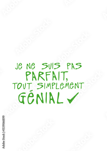 pas parfait simplement genial citation humour