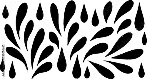 Minimalist black and white rainfall streak background for modern design