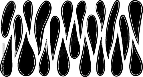 Minimalist black and white rainfall streaks background design for modern decor or poster