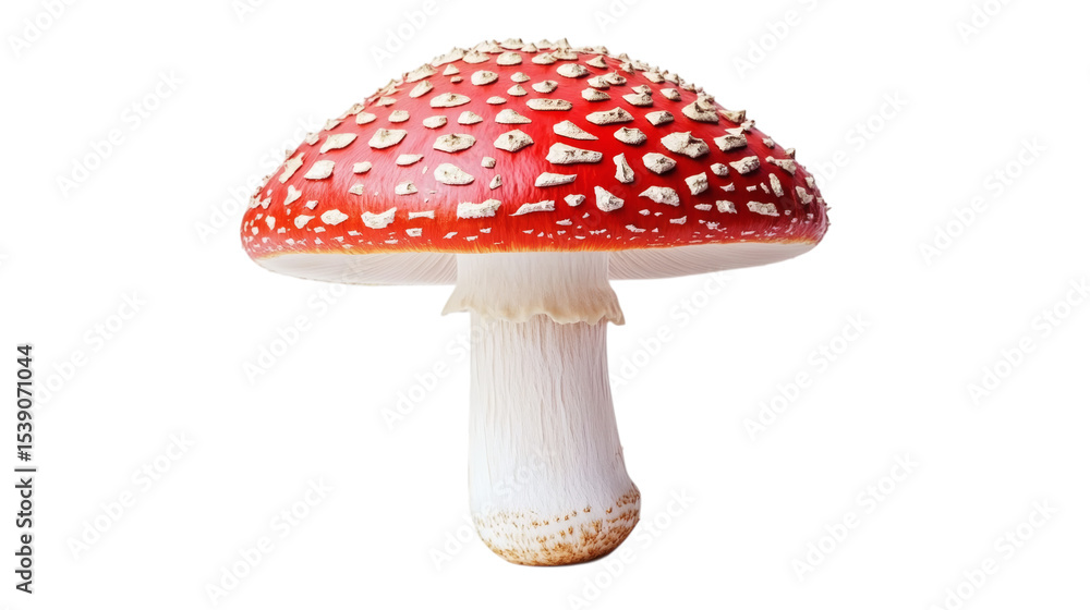 Obraz premium Wild mushroom isolated on transparent background