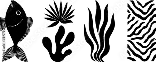 Deep sea exploration: anglerfish and abyssal elements for nautical design