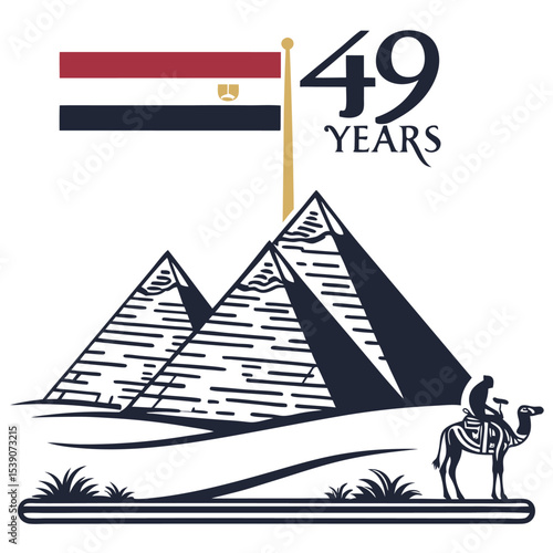 Celebrating 49 Years Egypt's Pyramids, a Timeless Icon
