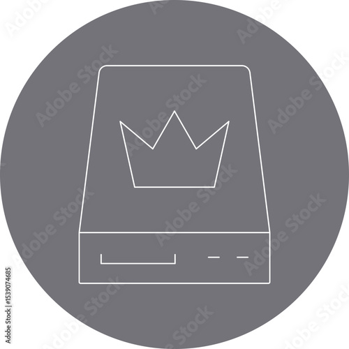 Drawer single icon vector illustration
