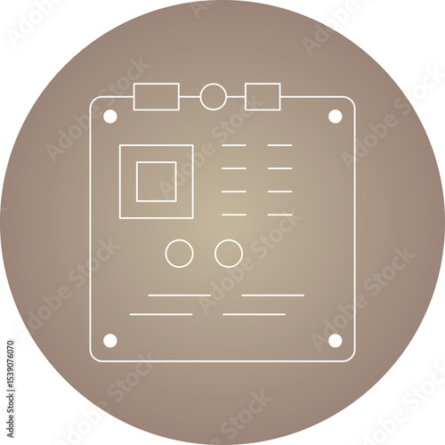 GPU single icon vector illustration