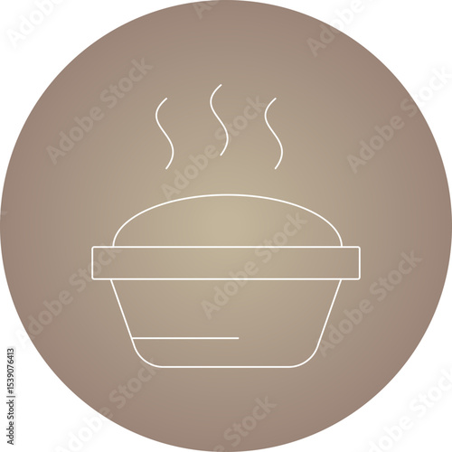 Pancake single icon vector illustration