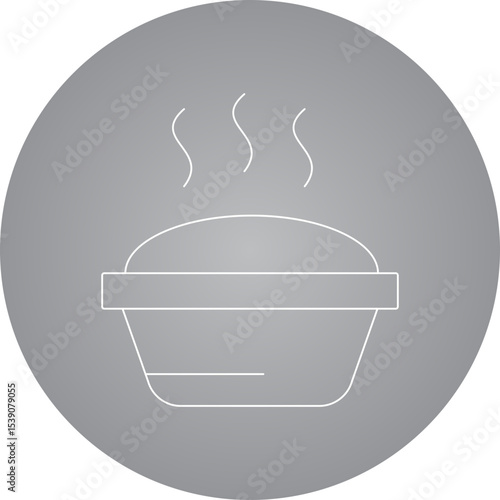 Pancake single icon vector illustration