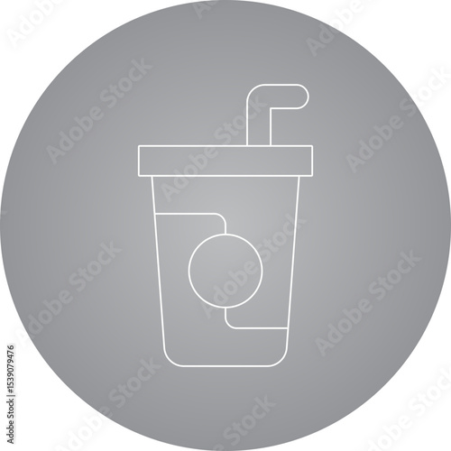 Drink single icon vector illustration
