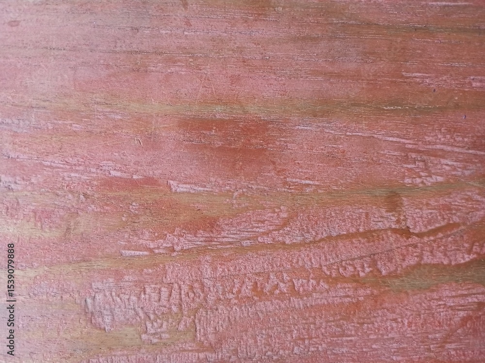 Naklejka premium Distressed Pink Painted Wood Panel Texture Background