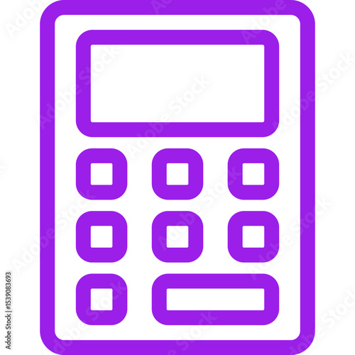 Calculator single icon vector illustration