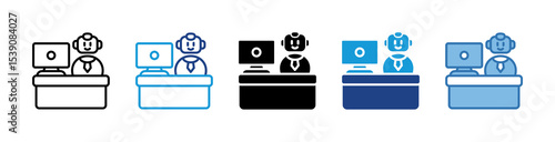 Ai Office Assistant Icon