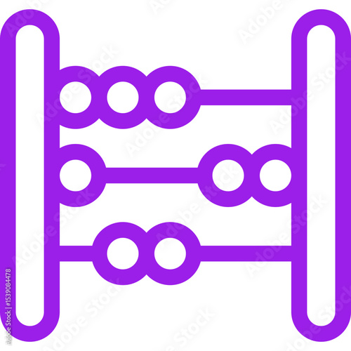 Abacus single icon vector illustration