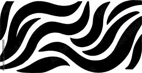 Minimalist black and white wind spiral abstract background design