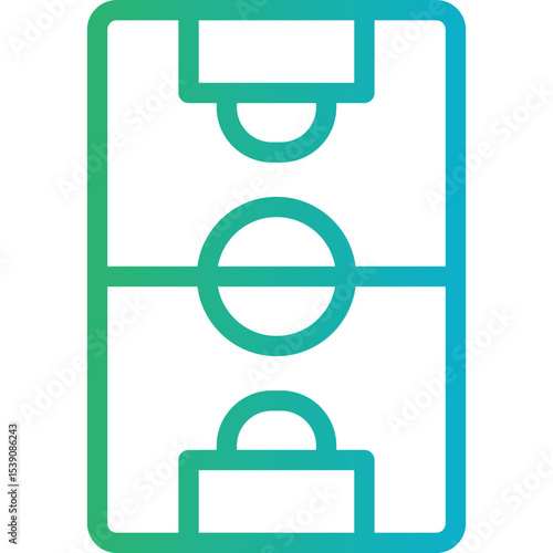 Tennis court single icon vector illustration