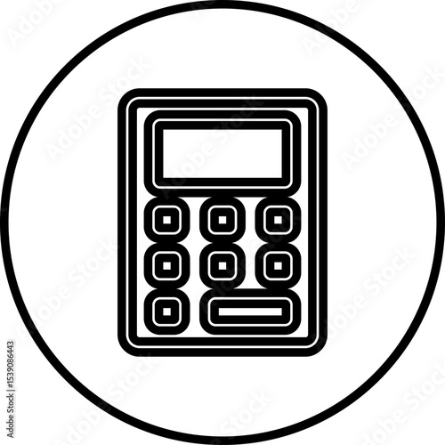 Calculator single icon vector illustration