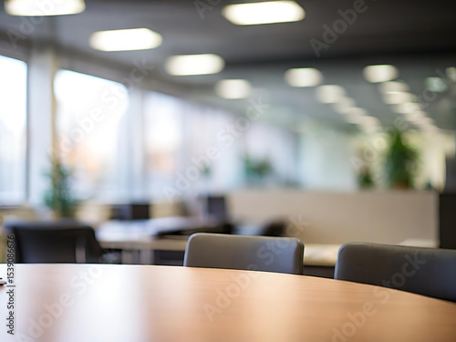 Wallpaper Mural Blurred Modern Office Meeting Room or Coworking Space with Abstract Light and Chairs for Background Design Torontodigital.ca