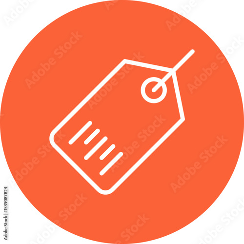 Tag single icon vector illustration