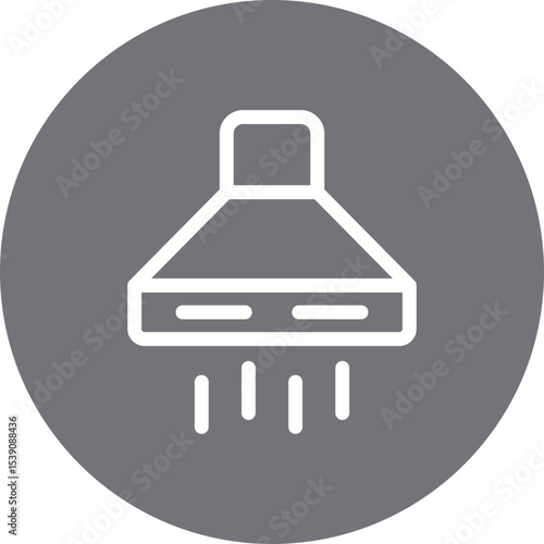 Shower single icon vector illustration