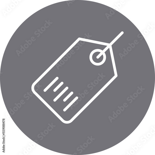 Tag single icon vector illustration