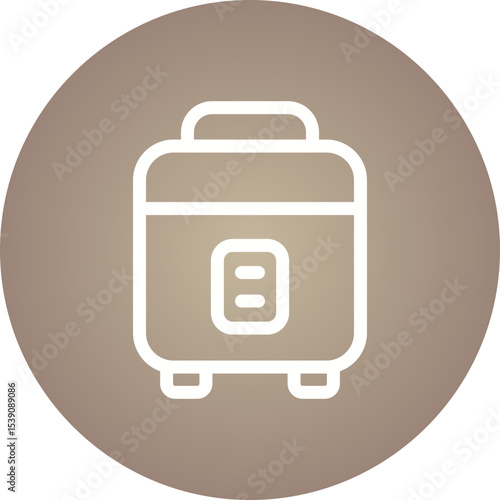 Cooker single icon vector illustration