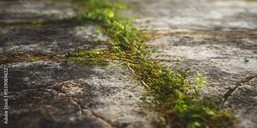 Wallpaper Mural Vibrant Moss Growing on Rock: Nature Texture Background Torontodigital.ca