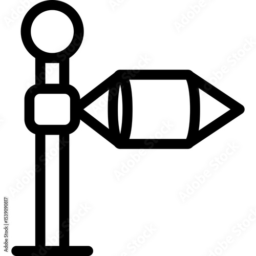 Fish flag single icon vector illustration