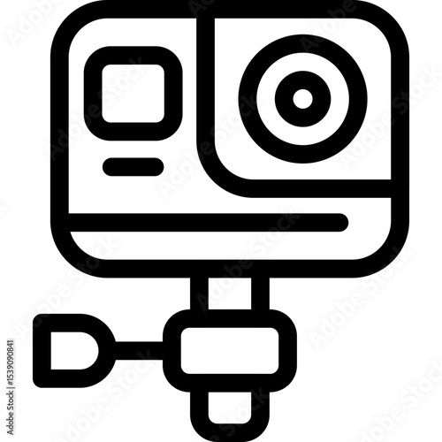 Gopro single icon vector illustration