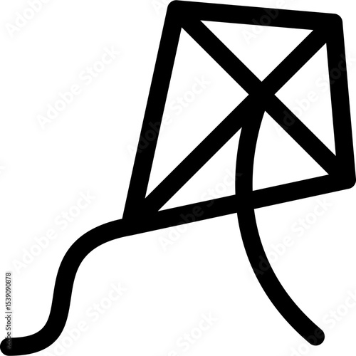 Kite single icon vector illustration