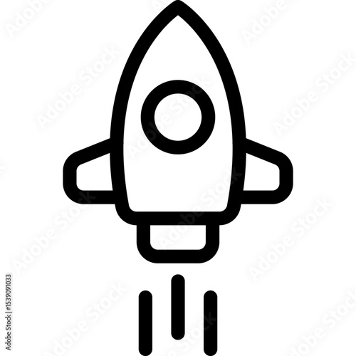 Rocket single icon vector illustration