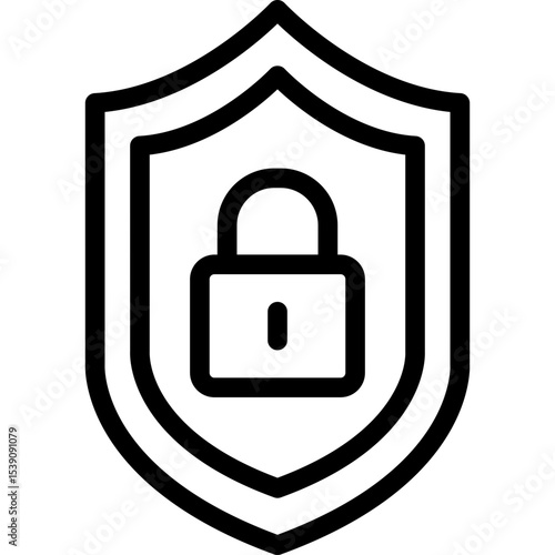 Wallpaper Mural Smart sheild single icon vector illustration Torontodigital.ca