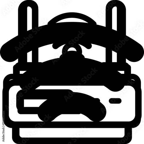 Wifi single icon vector illustration