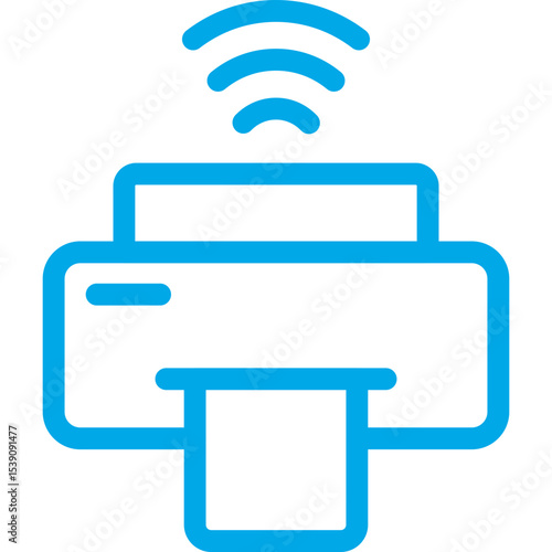 Printer single icon vector illustration