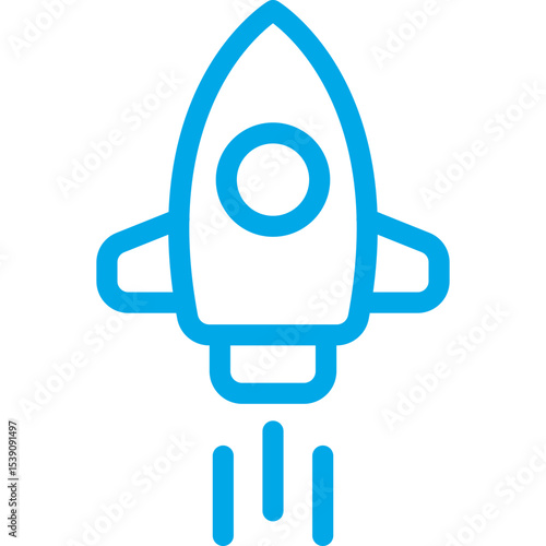 Rocket single icon vector illustration