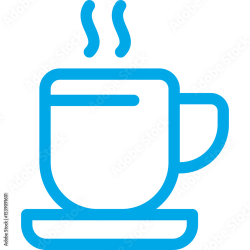 Tea cup single icon vector illustration