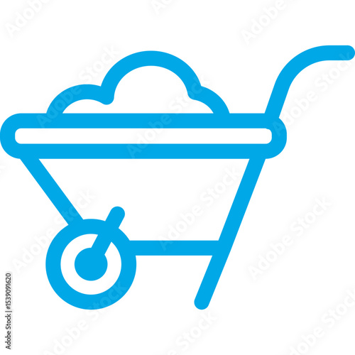 Trolley single icon vector illustration