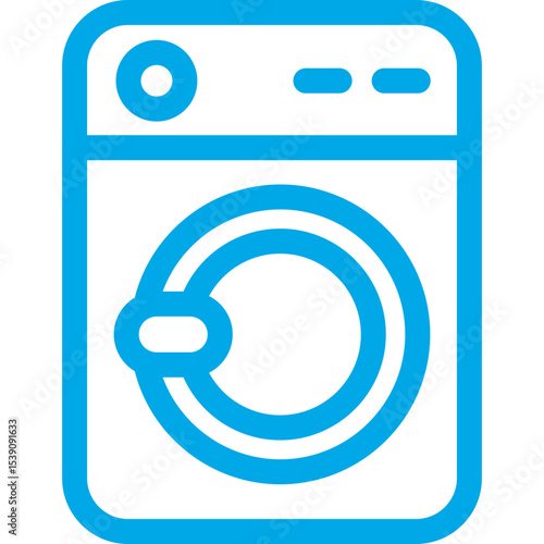 Washing machine single icon vector illustration