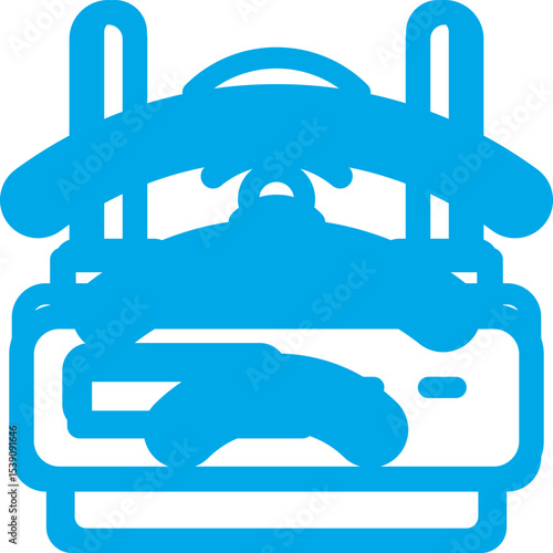 Wifi single icon vector illustration