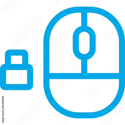 Wireless mouse single icon vector illustration