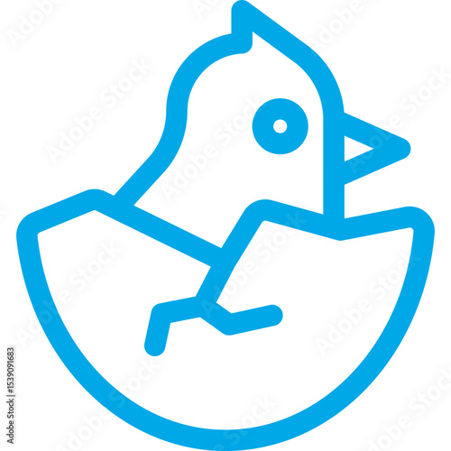 Broken egg single icon vector illustration